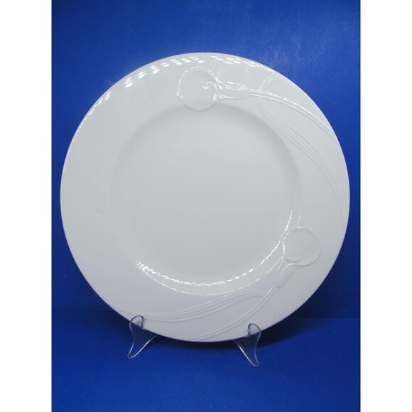 Mikasa Classic Flair 12" White Round Chop Plate Platter Helen Uglow - Picture 2 of 9